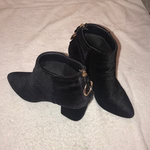 Black ankle booties